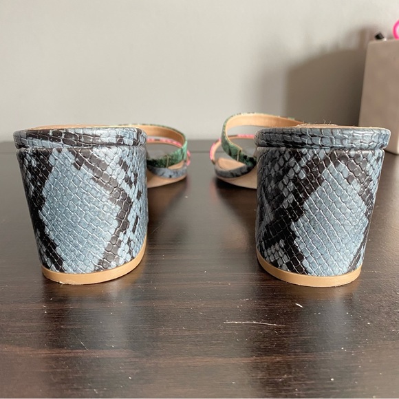 STEVE MADDEN snake skin print strappy open toe heels size 10M - Picture 13 of 15